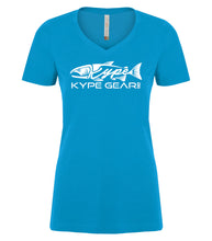 Load image into Gallery viewer, Ladies V-Neck - Sapphire - Kype Gear
