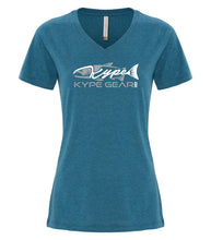Load image into Gallery viewer, Ladies V-Neck - Teal Heather - Kype Gear

