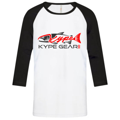 Youth Baseball Tee - White/Black - Kype Gear