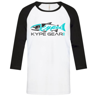 Youth Baseball Tee - White/Black - Kype Gear