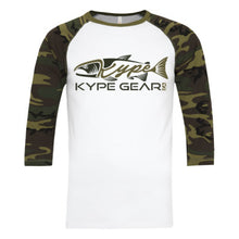 Load image into Gallery viewer, Kype Baseball Tee - White/Camo - Kype Gear
