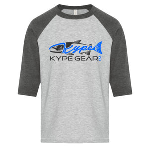 Youth Baseball Tee - Heather/Grey Charcoal - Kype Gear