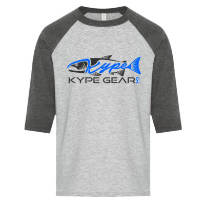 Youth Baseball Tee - Heather/Grey Charcoal - Kype Gear