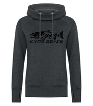 Load image into Gallery viewer, Ladies Vintage Hoodie - Black Heather - Kype Gear
