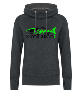 Ladies Vintage Hoodie - Black Heather - Kype Gear