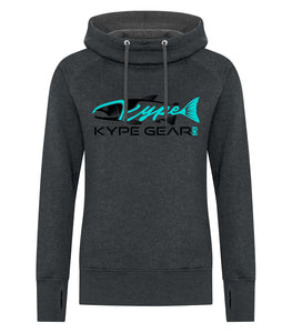 Ladies Vintage Hoodie - Black Heather - Kype Gear