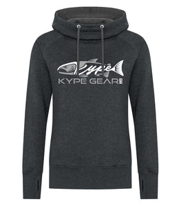 Ladies Vintage Hoodie - Black Heather - Kype Gear