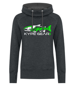 Ladies Vintage Hoodie - Black Heather - Kype Gear
