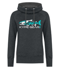 Load image into Gallery viewer, Ladies Vintage Hoodie - Black Heather - Kype Gear
