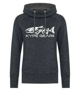 Ladies Vintage Hoodie - Black Heather - Kype Gear