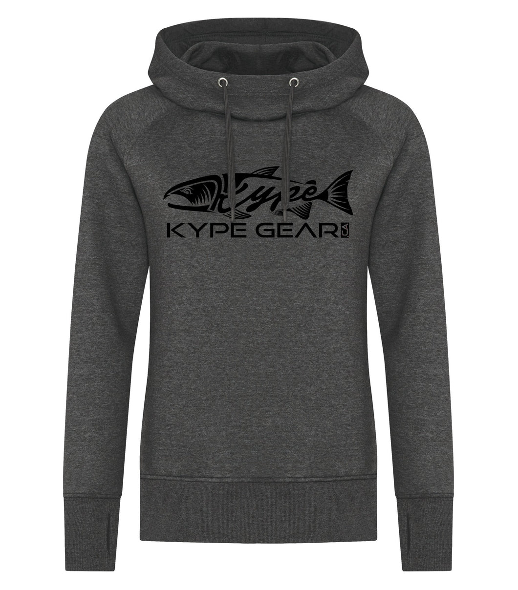 Ladies Vintage Hoodie - Charcoal Heather - Kype Gear