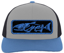 Load image into Gallery viewer, Snapback Trucker - Heather Grey/Charcoal/Ocean Blue Patch - Kype Gear
