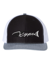 Load image into Gallery viewer, Snapback Trucker - Black/White/Heather Grey - Kype Gear
