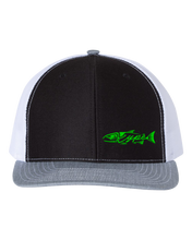 Load image into Gallery viewer, Snapback Trucker - Black/White/Heather Grey - Kype Gear
