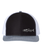 Load image into Gallery viewer, Snapback Trucker - Black/White/Heather Grey - Kype Gear
