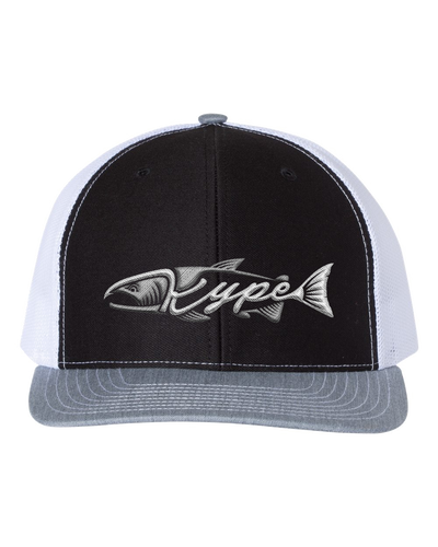 Snapback Trucker - Black/White/Heather Grey - Kype Gear