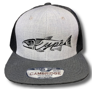Snapback Trucker Flatbrim - Grey/Black Black - Kype Gear
