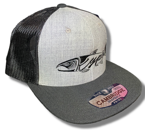 Snapback Trucker Flatbrim - Grey/Black Black - Kype Gear