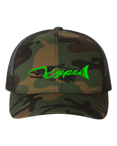 Snapback Trucker - Green Camo/Black - Kype Gear