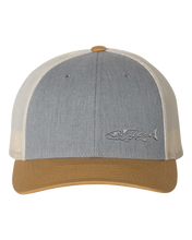 Load image into Gallery viewer, Snapback Trucker - Heather Grey/Birch/Amber Gold - Kype Gear
