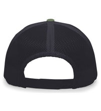Load image into Gallery viewer, Snapback Trucker - Heather Grey/Charcoal/Army Green Patch - Kype Gear
