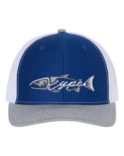 Snapback Trucker - Royal/White/Heather Grey - Kype Gear