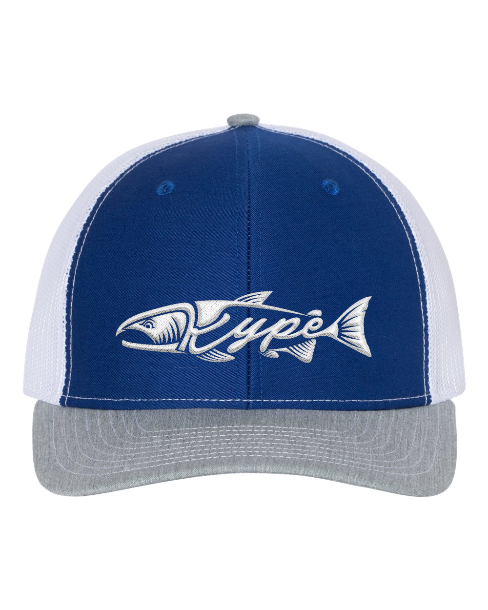 Snapback Trucker - Royal/White/Heather Grey - Kype Gear